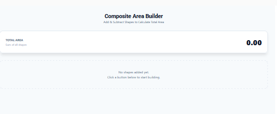 Composite Area Calculator