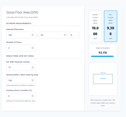 Gross Floor Area Calculator
