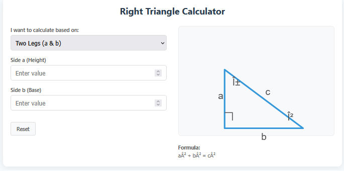 Right Triangle Calculator
