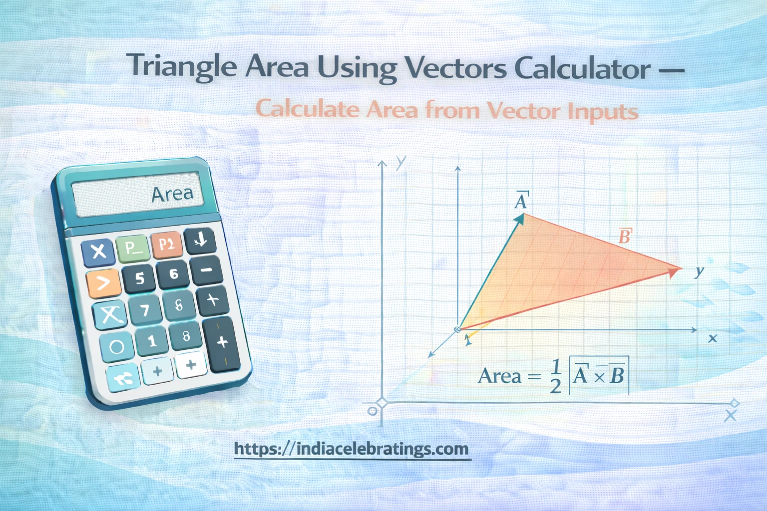Triangle Area using vector calculator