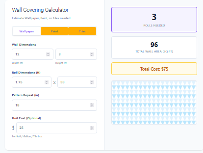 Wall Cladding Calculator