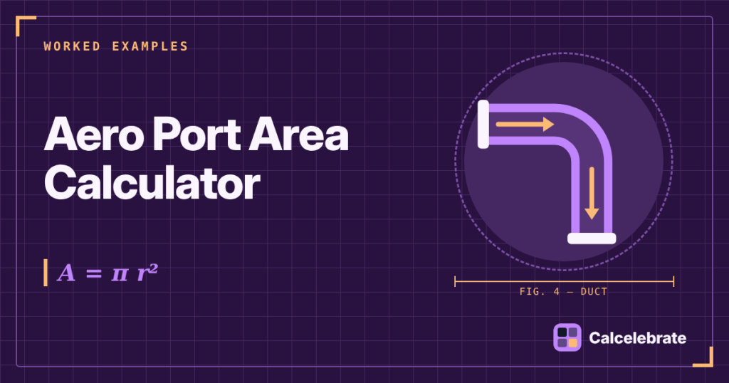 Aero Port Area Calculator: formula, steps and worked examples on Calcelebrate