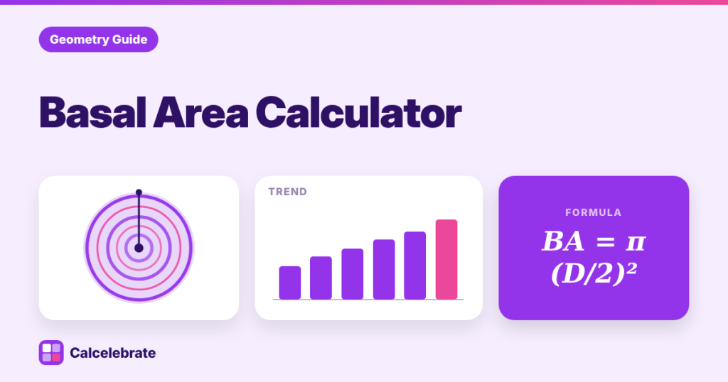 Basal Area Calculator: formula, steps and worked examples on Calcelebrate