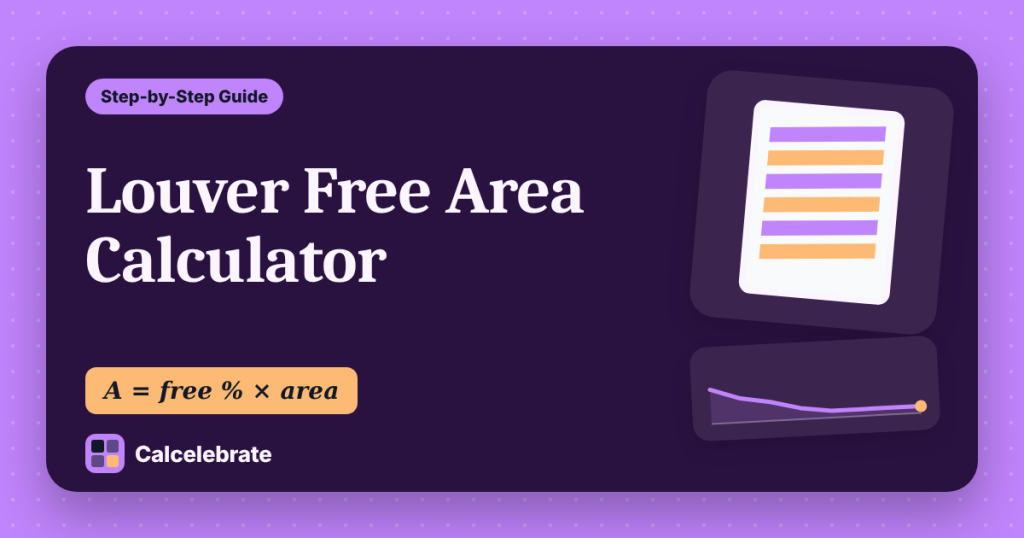 Louver Free Area Calculator: formula, steps and worked examples on Calcelebrate