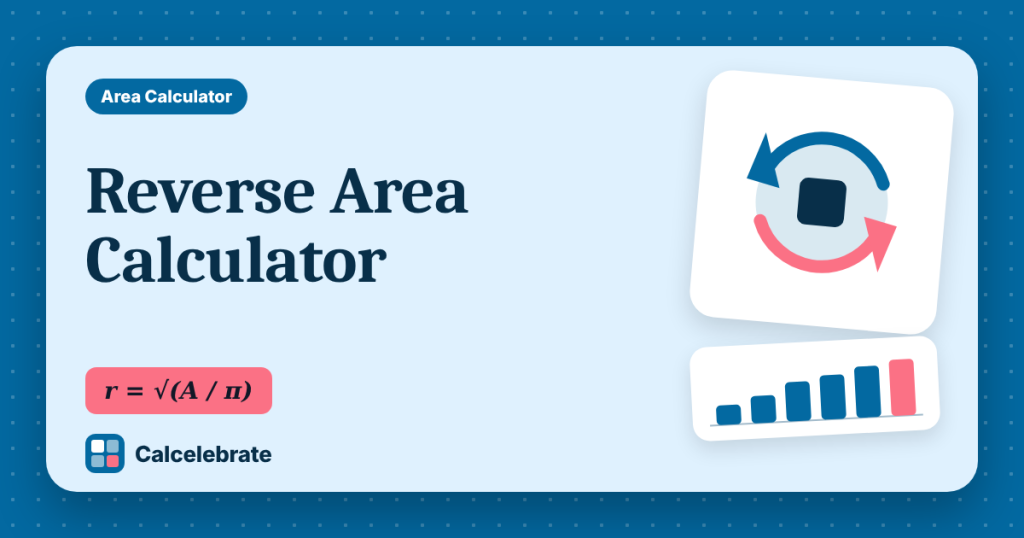 Reverse Area Calculator: formula, steps and worked examples on Calcelebrate